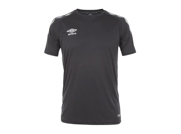 UMBRO UX-1 Trn Tee jr Sort/Hvit 116 Enklere teknisk T-skjorte 